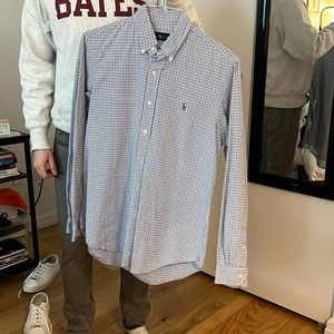 ralph lauren polo oxford plaid shirt